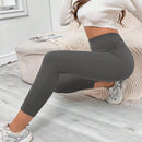 EZwear Pantalones negros ajustados con detalle de botones, bolsillos parchados
