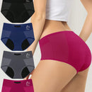 4 piezas de calzones fisiologicos en forma de triangulo para mujeres, ropa interior a prueba de fugas para periodo menstrual, malla transpirable, ajuste comodo