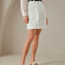 Anewsta Pantalones cortos bermuda casuales con dobladillo enrollado