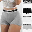 Pack de 3 Calzoncillos cortos deportivos elasticos para hombres con diseno de la letra del alfabeto en la banda de la cintura, comodos y transpirables