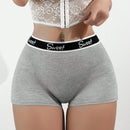 Pack de 3 Calzoncillos cortos deportivos elasticos para hombres con diseno de la letra del alfabeto en la banda de la cintura, comodos y transpirables