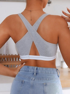 Sujetador comodo de unicolor de moda para mujer