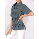 Blusas de Mujer Boton Boton delantero Liso