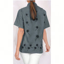 Blusas de Mujer Boton Boton delantero Liso