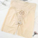 Pantalones de control del vientre de encaje con cintura alta para mujer con realce del trasero