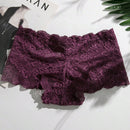 NEW Set de lenceria sexy de 3 piezas con encaje floral de borde festoneado y braguitas para mujer