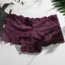 NEW Set de lenceria sexy de 3 piezas con encaje floral de borde festoneado y braguitas para mujer