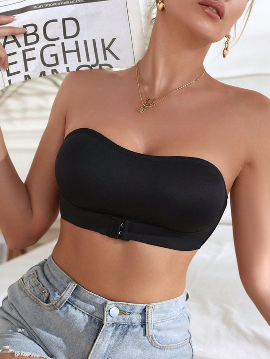 Sujetador push-up de una capa sin aro para mujer con cierre frontal (1 pieza)