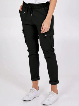 Pantalones Ajustados Con Cintura Anudada