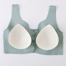 Sujetador para mujeres, sin costuras, sin aros, con broche frontal, de ocio, de latex, transpirable, simple, delgado, dinamico y sexy, que levanta y da forma