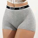Pack de 3 Calzoncillos cortos deportivos elasticos para hombres con diseno de la letra del alfabeto en la banda de la cintura, comodos y transpirables