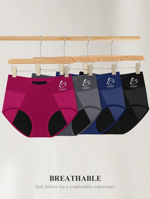 paquete de 4 Calzones fisiologicos con triangulo anti-fugas para mujeres