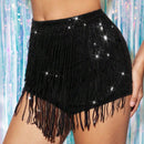 BAE Shorts de borlas de lentejuelas de moda para fiesta