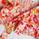 WYWH Blusa Floral De Manga Acampanada Con Hombro Descubierto Y Detalles De Volantes