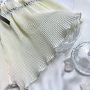 Pantalones cuadrados sencillos para mujer con lazo todo-combinable para primavera/verano