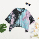 Camiseta suelta de verano para mujer con tie-dye
