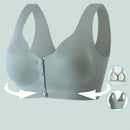 Sujetador para mujeres, sin costuras, sin aros, con broche frontal, de ocio, de latex, transpirable, simple, delgado, dinamico y sexy, que levanta y da forma