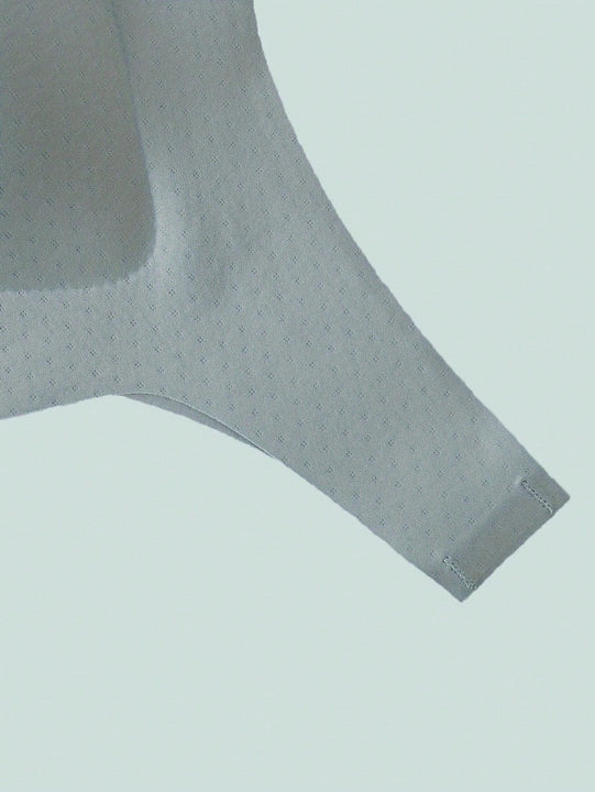 Sujetador para mujeres, sin costuras, sin aros, con broche frontal, de ocio, de latex, transpirable, simple, delgado, dinamico y sexy, que levanta y da forma