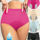 Paquete de 4 braguitas para mujer en triangulo fisiologico con absorcion de humedad, a Prueba de sudor y transpirables con malla