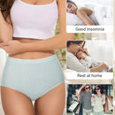 Paquete de 4 braguitas para mujer en triangulo fisiologico con absorcion de humedad, a Prueba de sudor y transpirables con malla