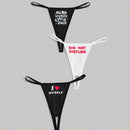 ROMWE Grunge Punk Conjunto de lenceria sexy de tanga abierta de tres piezas con patron oscuro de corazon / letra / calavera estilo punk
