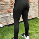 Slayr Pantalones largos para mujer de ajuste delgado y unicolor para uso casual