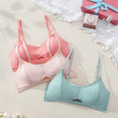 Sujetador Hueco De Color Solido Para Mujer