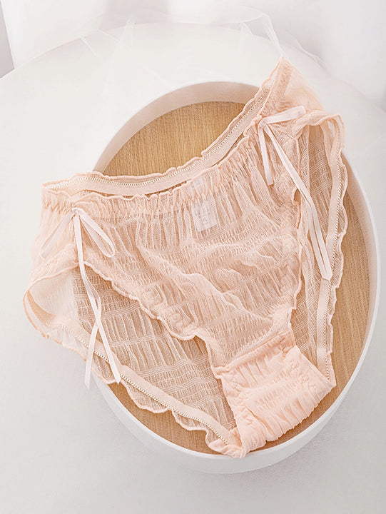 Set de 5 piezas de bragas triangulares para nina estilo japones de malla dulce