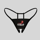 2 piezas de ropa interior sexy para mujeres, ropa interior sexy, tanga sin entrepierna estampado grafico