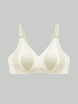 Sujetador sin costuras ni aros de conejito suave para mujer, con soporte suave y orejas de conejo de moda para mayor comodidad y transpirabilidad