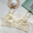 Sujetador sin costuras ni aros de conejito suave para mujer, con soporte suave y orejas de conejo de moda para mayor comodidad y transpirabilidad