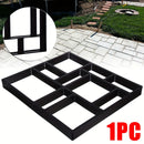Molde de plástico para pavimento, fabricante de pasarelas de jardín de 10 rejillas, molde reutilizable para adoquines con diseño de piedra de cemento y hormigón, molde para escalones para exteriores de 44,96 cm x 39,88 cm, fácil de usar