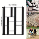 Molde de plástico para pavimento, fabricante de pasarelas de jardín de 10 rejillas, molde reutilizable para adoquines con diseño de piedra de cemento y hormigón, molde para escalones para exteriores de 44,96 cm x 39,88 cm, fácil de usar
