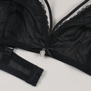 NEW Bralette semitransparente cruzado y sexy sin aro para mujer con forro ligero