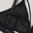NEW Bralette semitransparente cruzado y sexy sin aro para mujer con forro ligero