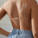 Sujetador de mujeres con tirantes transparentes y diseno sencillo