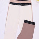 3 piezas Cinturon de cintura con letras para mujeres, pantalones de mono de cintura alta con cuatro esquinas, elasticidad y pantalones de seguridad transpirables