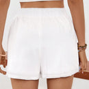 VCAY Shorts bordados con cintura elastica, perfectos para vacaciones y ocio