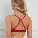Wingslove Sosten transparente de malla transpirable sin forro y sin relleno