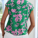 Essnce Camisa de manga corta de moda para mujer con diseno impreso y lazo para el verano