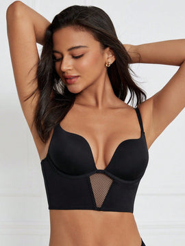 DesireSculpt Mujeres Sujetador de una sola pieza simple y comodo con aros