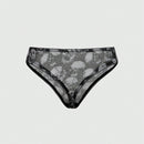 ROMWE Goth Conjunto de ropa interior de mujer gotico impreso con calaveras y soporte de alambre