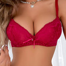 Sujetador sexy con encaje para mujer, comodo y realzador