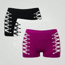Set de 3 piezas de bragas basicas sexys para mujeres, sin costuras y transpirables, con diseno calado. Varios colores disponibles.