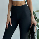 Prive Pantalones capri casuales para mujer, sueltos, de unicolor y con cintura elastica