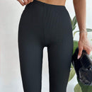 Prive Pantalones capri casuales para mujer, sueltos, de unicolor y con cintura elastica