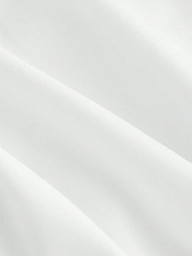 MOD Blusa blanca recortada con mangas cortas abullonadas, cuello y cintura de encaje