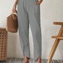 Pantalones largos casuales, solidos y simples para mujeres de moda