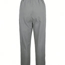 Pantalones largos casuales, solidos y simples para mujeres de moda