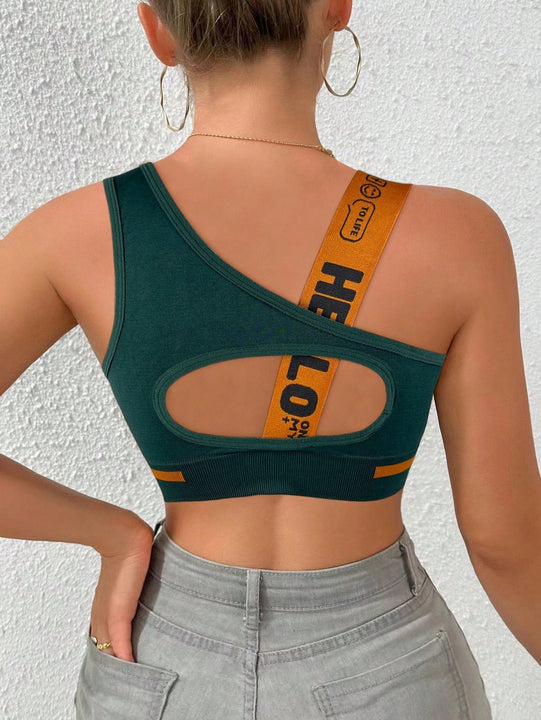 Top sin mangas de yoga para mujer con diseno de espalda hueca para deporte